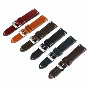 Correa <span class=keywords><strong>de</strong></span> Reloj Ultrafina <span class=keywords><strong>de</strong></span> Cuero Encerado Vintage, Correa <span class=keywords><strong>de</strong></span> Cuero Genuino Suave con Reemplazo Rápido y Delgado para Hombres y Mujeres - Product Image 1