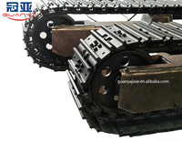Châssis de chenilles GuanYa personnalisé pour excavatrice tout-terrain, bulldozer, chargeuse, chargeuse de déchets, foreuse, concasseur, capacité de charge de 12000 kg