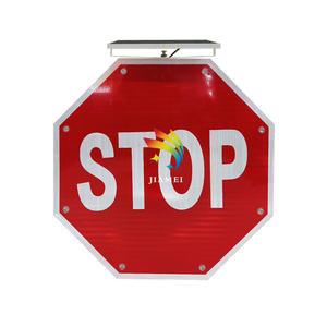 ثمانية الأضلاع الصمام وقف وامض ضوء المرور عاكس المرور الألومنيوم الشمسية المرور - Product Image 5