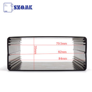 מארזי אלקטרוניקה קופסא שחור צבע אלומיניום צומת דיור מקרה/אלקטרונים מארז תיבה/wholesal אלומיניום מקרה - Product Image 5