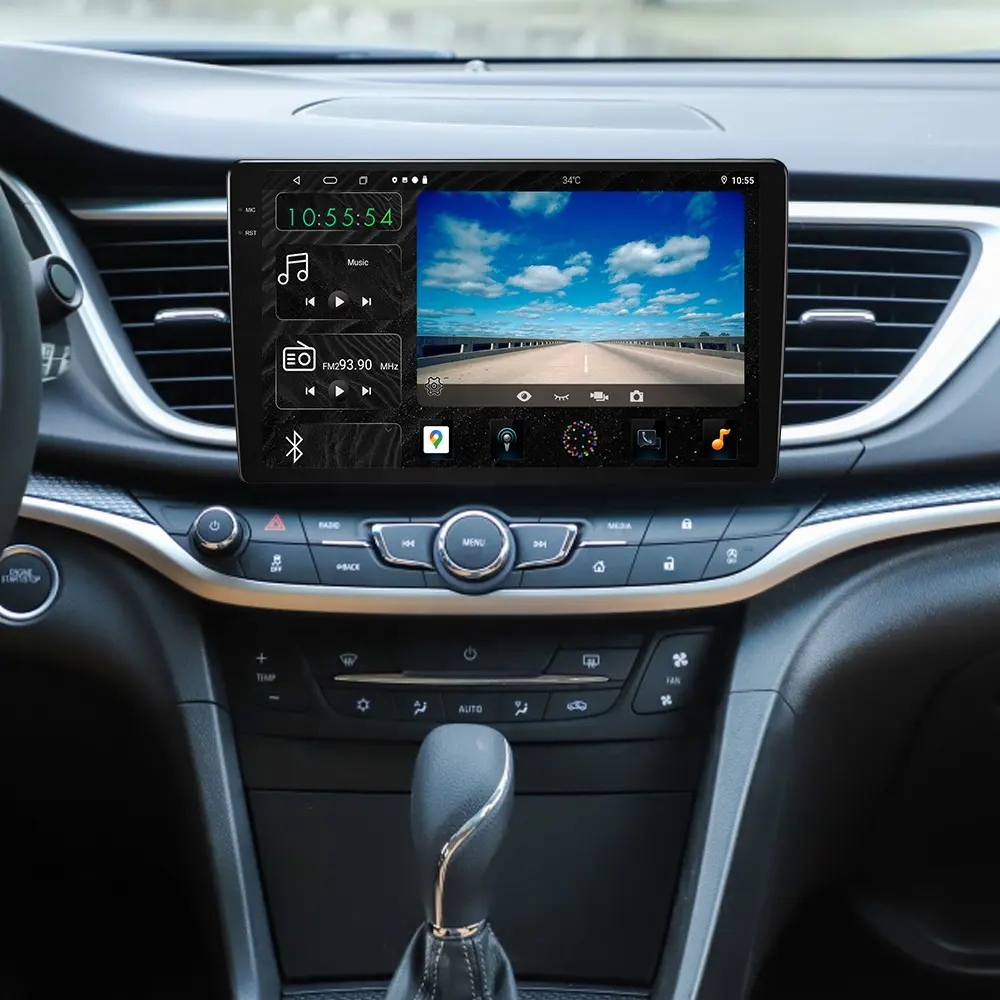 Jyt Universele Android Auto Radio 9.5 Inch Scherm Autoradio Navigatie Gps Android Auto Carplay 4G Ondersteuning Dubbele Opnamecamera