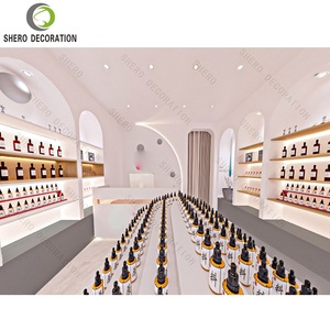 Design d'intérieur moderne pour magasin de maquillage, magasin de parfums avec vitrine de magasin de cosmétiques, design d'intérieur de magasin de cosmétiques - Product Image 3