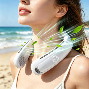 Bladeless Neck Fan 5 <b>Gear</b> Speeds LED Indicator Portable Ergonomic up & Down Surround Airflow Silent No Hair Pull USB - Product Image 1
