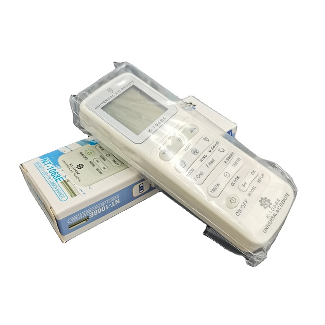 K-1028E 1000-in-1 Universal Wireless Smart AC LED Remote Control Digital LCD ABS/Plastic Lighting & Air Conditioning Fixed Code