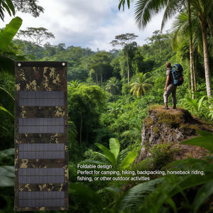 Panneau solaire monocristallin pliable Alecter Solar APH-FB194 50W avec sorties USB pour chargeur solaire, idéal pour les situations d'urgence, les secours en cas de catastrophe et le camping en extérieur - Product Image 6