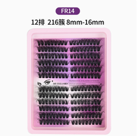 Extensions de cils individuels 3D professionnelles, douces et volumineuses, effet naturel, pour salon et usage domestique