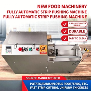 Machine de <span class=keywords><strong>découpe</strong></span> automatique électrique commerciale pour légumes et fruits 370W en acier inoxydable 304 pour la préparation de frites en restaurant - Product Image 1