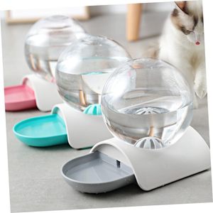 Fontaine à eau pour animaux de compagnie, distributeur automatique d'eau pour chiens et chats, forme ronde, en plastique, non électrique, Zhejiang - Product Image 1