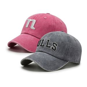 OEM Custom Acid Wash Vintage Distressed Unstructured Cotton 6 Panel <b>Baseball</b> <b>Cap</b> Dad Hats - Product Image 2