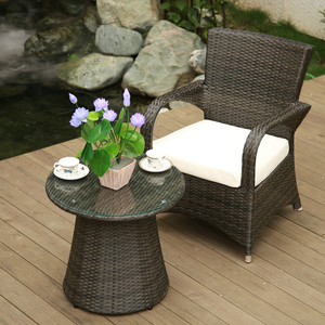 PE mây nội thất sân vườn mía bàn ăn ghế đặt quán cà phê bàn ghế - Product Image 6