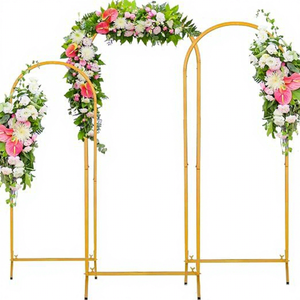 <span class=keywords><strong>ซุ้ม</strong></span>โค้งโลหะสีทอง MKMJ ขนาด 7.2 ฟุต สำหรับงานแต่งงาน <span class=keywords><strong>ป้าย</strong></span>ทางเดิน ขาตั้งลูกโป่ง ฉากหลังถ่ายภาพ - Product Image 3