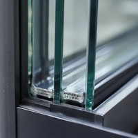 Fenêtre à battant en aluminium à double vitrage EOSS, économie d'énergie, haute performance, pour maison passive moderne, usage résidentiel