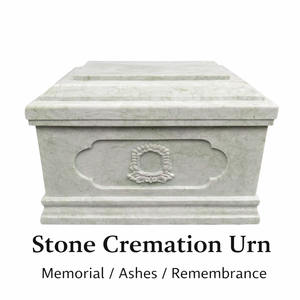 Urna Funeraria in Pietra di Alta Qualità Stile Europeo, Urna Cineraria Artigianale in Marmo per Adulti, Contenitore Sigillato per Ceneri, <span class=keywords><strong>Omaggio</strong></span> Commemorativo per i Propri Cari - Product Image 3
