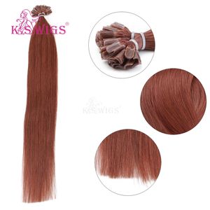 KSWIGS 12-28 Pulgadas |   Extensiones de Cabello Humano Virgen de Lujo Sin Procesar - Liso/Rizado para un Estilo Elegante sin Esfuerzo, con Punta en U - Product Image 1