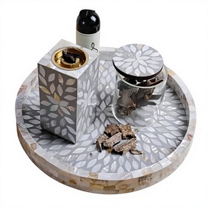 Heritage Glow Handmade MOP Mabkhara Burner Exquisite Decorative Incense Holder for <b>Home</b> Fragrance, Mosque Use, Gifting Occasions - Product Image 1
