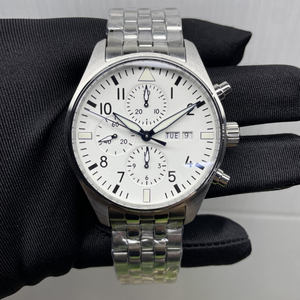 Relógio de Três Mostradores em Aço Inoxidável, com Função de Exibição de Data, é um Clássico Relógio Mecânico Masculino. - Product Image 1