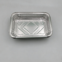 Emballage à emporter pour salade, conteneur en aluminium de 450 ml, barquettes jetables en aluminium avec couvercles