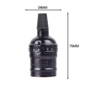 Cổ E27 giữ đèn Ổ cắm 10 Bộ Retro Nhôm Cơ sở đèn với kim loại đèn chùm phụ kiện xuyên biên giới sản phẩm - Product Image 6