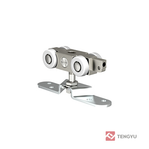 Kit de herrajes para puertas corredizas de madera Tengyu con cierre suave, sistema interior - Product Image 5