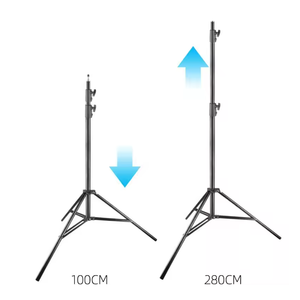280cm support de <span class=keywords><strong>lampe</strong></span> affichage caméra tré<span class=keywords><strong>pied</strong></span> pour appareil photo numérique téléphone lumière Station de télévision Studio Photo Studio photographie trépieds - Product Image 5