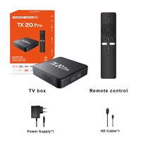 Nouvel Arrivage Transfrontalier TX20PRO Boîtier TV Android 14 Quad Core 4K de Qualité Export avec Wi-Fi Double Bande