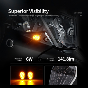 Clignotants LED avant encastrés pour moto Yamaha YZF FZ6S FZ1S Kawasaki ZX <span class=keywords><strong>Honda</strong></span> CBR Accessoires - Product Image 4