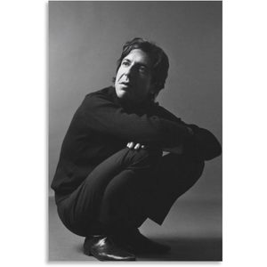 Leonard Cohen Retro cantante retrato lienzo pared arte personalizado pintado a mano figura famosa para decoración del hogar dormitorio Póster - Product Image 2