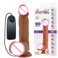 Dildo vibrant réaliste ultra-doux de la marque BAILE, fonctionnant sur piles avec télécommande, jouet sexuel pour adultes pour la masturbation féminine