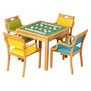 Yuefeng Age-friendly Dining <b>Table</b> <b>And</b> <b>Chairs</b> Set Solid Wood For Elderly Care Facilities - Product Image 1