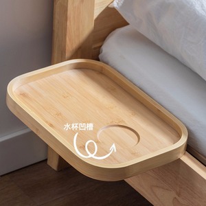 Estante de Bambú para Mesita de Noche, 38.5x26.5x7cm, Diseño Minimalista, Almacenamiento - Product Image 4