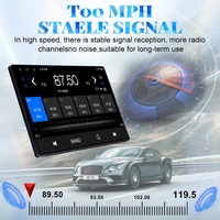 Jmance 12 pouces 1 Din 4 + 64GB 4G autoradio stéréo Carplay Android Auto GPS Navigation Support avant et réel double caméra d'enregistrement