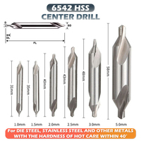 Broca de Centrar de Acero Rápido SUPAL para Taladrar Metal, Brocas de Centrar HSS, Herramientas de Precisión Personalizables para Torno y Fresado