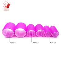 Nouveau design de bigoudis à boucles magiques Derma sans chaleur de taille personnalisée lot de 6 pièces avec clips pour la repousse des cheveux