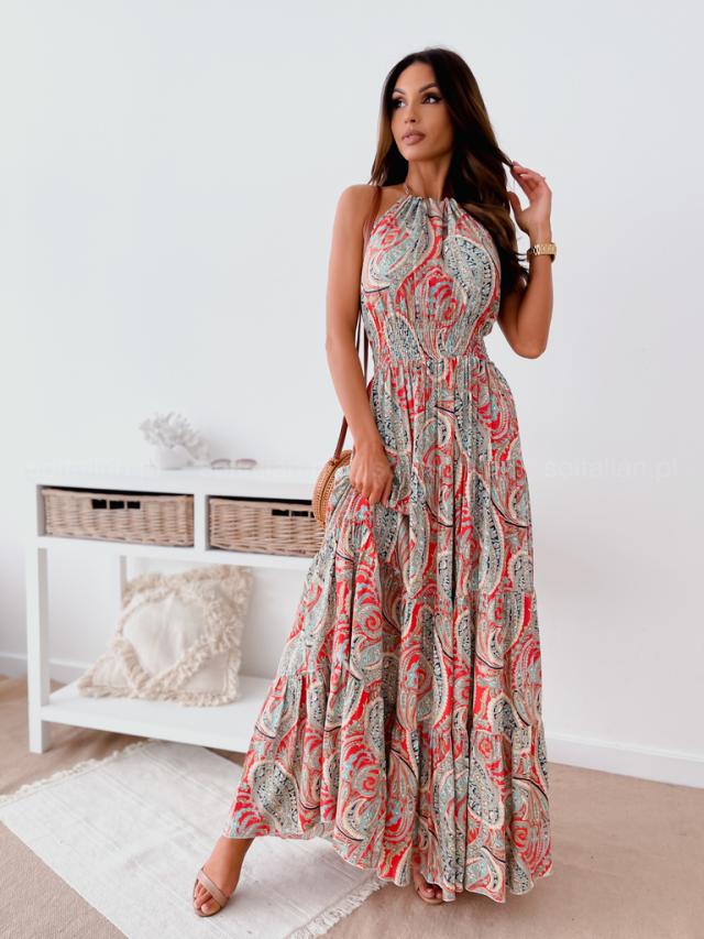 knee length dresses for ladies Backless summer party maxi dress I Love that Boho main image 1
