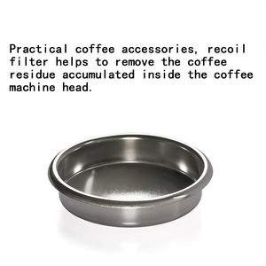 Recipiente de limpieza de acero inoxidable con filtro de 54 mm para piezas de cafetera - Product Image 2