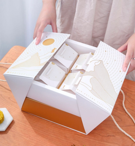 Boîte magnétique à double ouverture avec logo personnalisé imprimé, emballage cadeau de luxe pour flacon de parfum avec boîte haut de gamme - Product Image 3