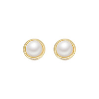 Anting-anting mutiara temperamen elegan niche Perancis anting-anting angin dingin populer baru 2023 kancing rasa tinggi