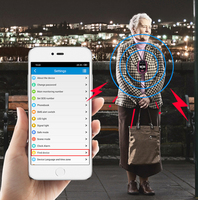 Pendentif GPS 4G SOS d'urgence V45 avec détection de chute et suivi de localisation en temps réel pour patients et travailleurs isolés