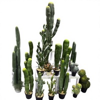 Cactus artificiel (Saguaro) de grande taille de style nordique, 100-200 cm, en pot, sur le thème du désert, parfait pour la décoration au sol et les vitrines