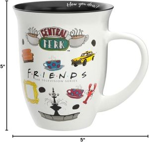 Mug en céramique à large bord avec logo Silver Buffalo Friends <span class=keywords><strong>Central</strong></span> <span class=keywords><strong>Perk</strong></span> - Product Image 3