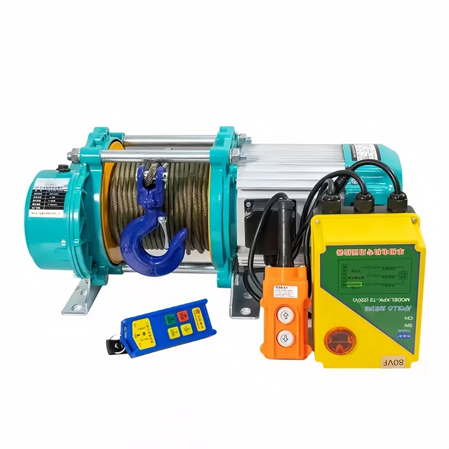 Lifting Pulling Positioning Wireless Remote Multifunctional Anti-Rotation Steel Wire Rope Electric Hoist 220V 380V 750kg/1500kg