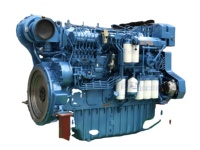 Moteur marin d'origine SCDC Baudouin série 6M33, 515 kW, 700 ch, 1800 tr/min, 6M33C700-18 pour bateau de pêche, bateau de travail, remorqueur