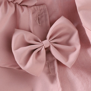 Manteau d'automne pour bébé fille, Trench-Coat 2 couleurs, manches longues, nœud sur le devant, simple boutonnage, vêtements d'extérieur pour enfants - Product Image 6