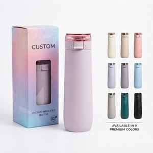 Bouteille d'eau portable isotherme en acier inoxydable <span class=keywords><strong>de</strong></span> 20 oz avec logo personnalisé, anti-fuite, avec poignée et couvercle à clapet verrouillable pour voiture et <span class=keywords><strong>salle</strong></span> <span class=keywords><strong>de</strong></span> <span class=keywords><strong>sport</strong></span> - Product Image 1