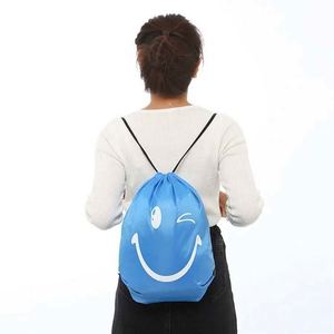 Personalized Waterproof Fashion <b>Drawstring</b> <b>Backpack</b> Tote for Kids Sport Storage with Custom Logo - Product Image 5