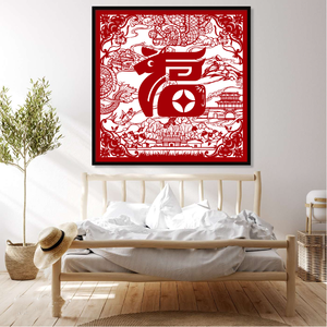 ภาพวาดตกแต่งบ้านแนวธรรมชาติ ภาพพิมพ์ความละเอียดสูง 1:1 ดีไซน์แบบดั้งเดิม ผลงานศิลปะเคลือบเงาดั้งเดิมของอาจารย์หลิว ปิน 'ฟู่' - Product Image 4