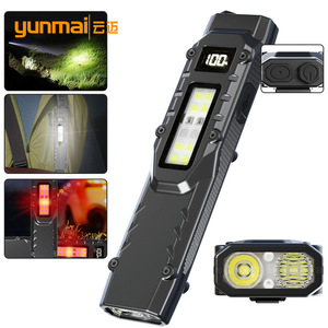 ยุนมัยไฟฉายยุทธวิธีแบบชาร์จไฟได้ LED มินิแบบพกพากลางแจ้งเดินป่าตั้งแคมป์ตกปลากลางคืนไฟป้องกันตัวเอง - Product Image 1
