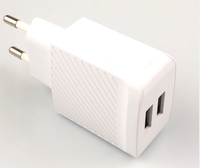 Produk Tren 2026 12W Pengisi Daya Perjalanan USB Ganda QC3.0 Perlindungan OVP Bersertifikasi ETL CE FCC Pengisi Daya Cepat Universal untuk Laptop