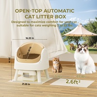 Litière automatique pour chat AS11 – Fournitures pour animaux de compagnie – Toilettes intérieures fraîches à isolation automatique des déchets et multi-capteurs pour la famille des animaux