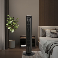 Ventilateur tour électrique 45W 29 pouces avec écran LED, contrôle numérique du temps et de la puissance, alimentation CA, idéal pour la maison et l'hôtel